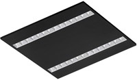 Pragmalux LED Paneel Optic matte reflector 60x60cm 26-36W 3550-4750lm 3000K-3500K-4000K 3CCT CRI>90 UGR<16 zwart RAL9005 + Philips driver