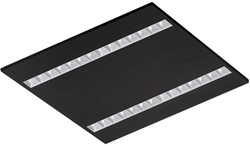 Pragmalux LED Paneel Optic matte reflector 60x60cm 26-36W 3550-4750lm 3000K-3500K-4000K 3CCT CRI>90 UGR<16 zwart RAL9005 + Philips driver