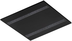 Pragmalux LED Paneel Optic transparant reflector 60x60cm 36W 4400-4800lm 3000K-3500K-4000K 3CCT CRI>90 UGR<16 zwart RAL9005 + Philips DALI driver