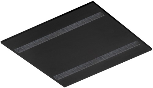Pragmalux LED Paneel Optic transparant reflector 60x60cm 36W 4400-4800lm 3000K-3500K-4000K 3CCT CRI>90 UGR<16 zwart RAL9005 + Philips DALI driver