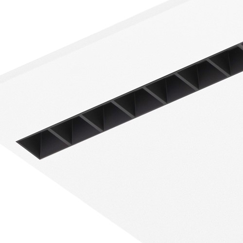 Pragmalux LED Paneel Optic zwarte reflector 30x120cm 26-36W 3200-4400lm 3000K-3500K-4000K 3CCT CRI>90 UGR<16 zwart RAL9005 + Philips driver-1