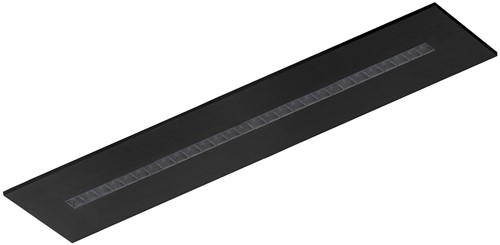 Pragmalux LED Bandrasterarmatuur Optic transparant reflector 30x150cm 36W 4400-4800lm 3000K-3500K-4000K 3CCT CRI>90 UGR<16 zwart RAL9005 + Philips DALI driver + plenum-1