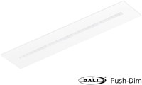 Pragmalux LED Bandrasterarmatuur Optic witte reflector 30x150cm 36W 4350-4750lm 3000K-3500K-4000K 3CCT CRI>90 UGR<16 wit RAL9003 + Philips DALI driver + plenum