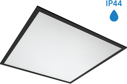Pragmalux LED Paneel 60x60cm Sigma G2 Zwart IP44 18-26W 3000K-4000K 2-CCT 2400-3650lm UGR<19 +Philips Driver (4x14W)