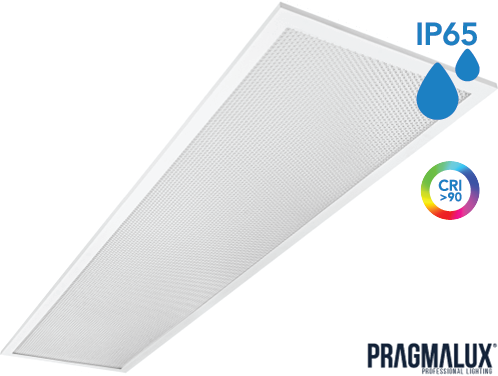 Pragmalux LED Paneel 30x120cm Sigma G2 IP65 CRI>90 37W 5000K-6500K 2-CCT 5100-5150lm UGR<19 +IP65 Driver (2x28W/2x36W)