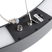 Pragmalux LED Pendelarmatuur Circo Ø900mm Prisma direct/indirect 56-84W 5300-8400lm 3CCT 3000-3500-4000K  CRI90 UGR<19 Wit - DALI+ pendelset 3m-4