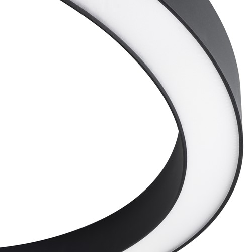 Pragmalux LED Pendelarmatuur Circo Ø1200mm Prisma direct/indirect 56-112W 5300-11200lm 3CCT 3000-3500-4000K  CRI90 UGR<19 Zwart - DALI+ pendelset 3m-3