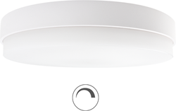 Pragmalux LED Plafonnière / Wandarmatuur Dura-M Wit Ø340 IP64 IK10 8-17,5W 1050-2200lm 3000K-3500K-4000K 3-CCT Fase dimbaar