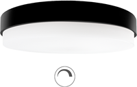 Pragmalux LED Plafonnière / Wandarmatuur Dura-S Zwart Ø270 IP64 IK10 4,5-8W 450-850lm 3000K-3500K-4000K 3-CCT Fase dimbaar