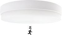 Pragmalux LED Plafonniere / Wandarmatuur Dura-M Wit 340 IP64 IK10 8-18W 750-2075lm 2200K-2700K 2-CCT + bewegingssensor
