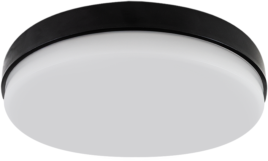 Pragmalux LED Plafonnière / Wandarmatuur Dura-M Zwart Ø340 IP64 IK10 ...