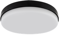 Pragmalux LED Plafonniere / Wandarmatuur Dura-S Zwart 270 IP64 IK10 4-9W 450-1100lm 3000K-3500K-4000K 3-CCT + dali-3