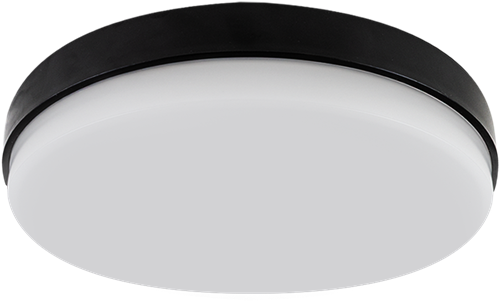 Pragmalux LED Plafonniere / Wandarmatuur Dura-M Zwart 340 IP64 IK10 8-18W 750-2075lm 2200K-2700K 2-CCT + daglichtsensor-1