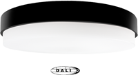 Pragmalux LED Plafonniere / Wandarmatuur Dura-S Zwart 270 IP64 IK10 4-9W 375-1000lm 2200K-2700K 2-CCT + dali