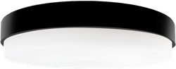 Pragmalux LED Plafonniere / Wandarmatuur Dura-M Zwart 340 IP64 IK10 8-18W 950-2300lm 3000K-3500K-4000K 3-CCT