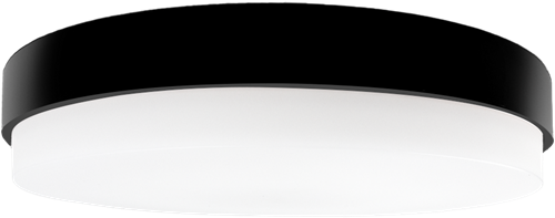 Pragmalux LED Plafonniere / Wandarmatuur Dura-M Zwart 340 IP64 IK10 8-18W 950-2300lm 3000K-3500K-4000K 3-CCT
