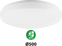 Pragmalux LED Plafonnière / Wandarmatuur Polo G3 IP64 26-37W 3000K-6000K 3-CCT 2500-3800lm Ø500 (1x42W)+Noodmodule 3uur manueel