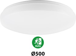 Pragmalux LED Plafonnière / Wandarmatuur Polo G3 IP64 26-37W 3000K-6000K 3-CCT 2500-3800lm Ø500 (1x42W)+Noodmodule 3uur manueel