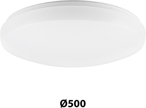 Pragmalux LED Plafonnière / Wandarmatuur Polo G3 IP64 26-37W 3000K-6000K 3-CCT 2500-3800lm Ø500 (1x42W)