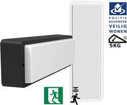 Pragmalux LED Portiek Port-M PKVW IP66 IK10 2,75-5W 295-570lm 2700K-4000K 3-CCT + bewegingssensor & noodmodule 1H autotest