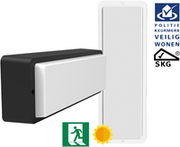 Pragmalux LED Portiek Port-M PKVW IP66 IK10 2,75-5W 295-570lm 2700K-4000K 3-CCT + daglichtsensor & noodmodule 1H autotest