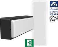 Pragmalux LED Portiek Port-M PKVW IP66 IK10 2,75-5W 295-570lm 2700K-4000K 3-CCT + noodmodule 1uur autotest