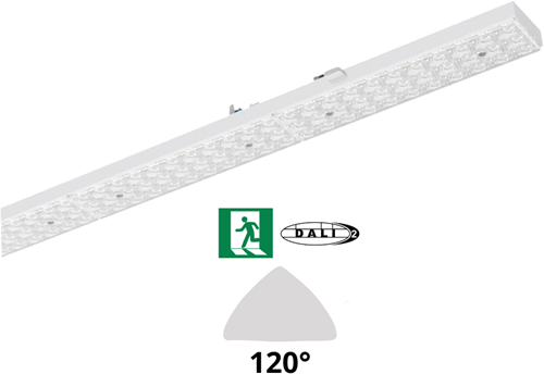 Pragmalux PRX-Line LED module 1528mm 60W 9150lm 4000K 120 DALI Nood