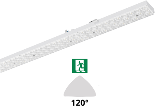 Pragmalux PRX-Line UO LED module 2039mm dipswitch 115-83W 18000-14000lm 5000K 120D noodverlichting 3h 600lm
