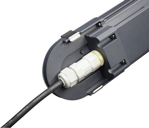 Pragmalux LED TL Waterdicht Armatuur Cyclone HT IP66 150cm 42W 4000K 7000lm Alu+PC 3x2,5mm Doorvoerbedrading (2x58W)-3