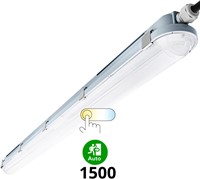 Pragmalux LED TL Waterdicht Armatuur Hermes IP66 150cm 30-53W 3000K-6000K 3-CCT 4150-7700lm 5x2,5mm Doorvoerbedrading (2x58W) + Noodmodule 1uur zelftest