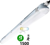 Pragmalux LED TL Waterdicht Armatuur Hermes IP66 150cm 30-53W 3000K-6000K 3-CCT 4150-7700lm 5x2,5mm Doorvoerbedrading (2x58W)+bewegingssensor + noodmodule 1uur zelftest-6