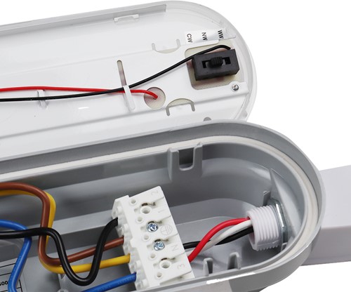 Pragmalux LED TL Waterdicht Armatuur Hermes IP66 150cm 30-53W 3000K-6000K 3-CCT 4150-7700lm 5x2,5mm  (2x58W) + Bewegingssensor PIR-4