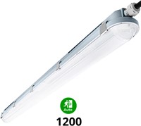 Pragmalux LED TL Waterdicht Armatuur Hermes IP66 120cm 35W 4000K 5100lm (2x36W) +Noodmodule 1uur zelftest