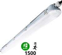 Pragmalux LED TL Waterdicht Armatuur Hermes IP66 150cm 42W 4000K 6100lm (2x58W)+bewegingssensor + noodmodule 1uur zelftest