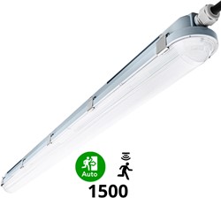 Pragmalux LED TL Waterdicht Armatuur Hermes IP66 150cm 30-53W 3000K-6000K 3-CCT 4150-7700lm 5x2,5mm Doorvoerbedrading (2x58W)+bewegingssensor + noodmodule 1uur zelftest