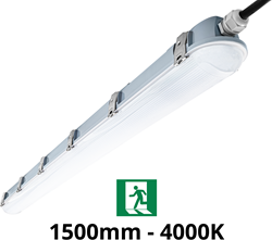 Pragmalux LED TL Waterdicht Armatuur Hermes IP66 150cm 4000K 3750-6100lm (2x58W) + Noodverlichting | Distrilight