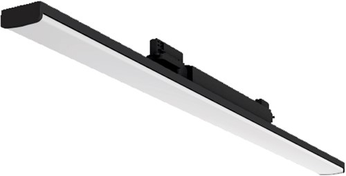 Pragmalux LED 3-Fase Railarmatuur Arda 115x6,5cm Linear Opaal 48W 4000K 4911-6933lm 120 zwart incl. driver Dip Switch