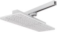 Pragmalux LED 3-Fase Railarmatuur Arda 56x19cm Paneel Lens 50-70W 3000K 7279-10191lm 60 wit incl. driver Dip Switch