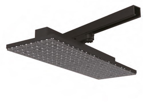 Pragmalux LED 3-Fase Railarmatuur Arda 56x19cm Paneel Lens 50-70W 3000K 7279-10191lm 90 zwart incl. driver Dip Switch