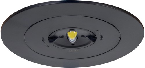 Pragmalux DOT PLUS inbouw Noodverlichting 2,4W 280-330lm 1uur Zelftest zwart-8