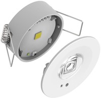Pragmalux DOT Inbouw Noodverlichting 1W 120-130lm LifePO4 1uur Zelftest Wit-3