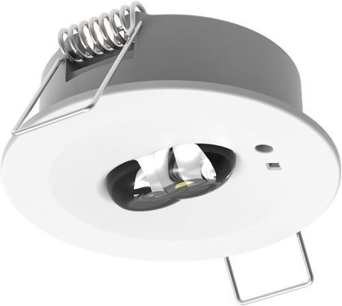 Pragmalux DOT Inbouw Noodverlichting 1W 120-130lm LifePO4 1uur Zelftest Wit-6