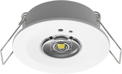 Pragmalux DOT Inbouw Noodverlichting 1W 120-130lm LifePO4 1uur Zelftest Wit-9