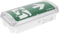 Pragmalux Norma vluchtroute noodarmatuur zelf test 3,5W 150lm IP66 IK10 opbouw, continu, niet continu, ISO 7010 en NEN-EN 1838. Zichtbaar 20 meter. Nood bedrijf LiFePO4 1h wit-5