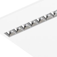 Pragmalux LED Opbouwarmatuur Optic hoogglans reflector 30x120cm 26-36W 3600-4800lm 3000K-3500K-4000K 3CCT CRI>90 UGR<16 wit RAL9003 + Philips driver-1