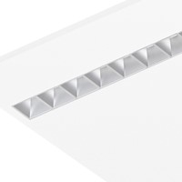 Pragmalux LED Bandrasterarmatuur Optic matte reflector 145x1720mm 36W 4350-4750lm 3000K-3500K-4000K 3CCT CRI>90 UGR<16 zwart RAL9005 + Philips DALI driver + plenum-6