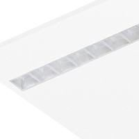 Pragmalux LED Bandrasterarmatuur Optic transparant reflector 145x1720mm 36W 4400-4800lm 3000K-3500K-4000K 3CCT CRI>90 UGR<16 wit RAL9003 + Philips DALI driver + plenum-5