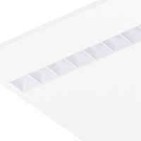 Pragmalux LED Bandrasterarmatuur Optic witte reflector 145x1195mm 26-36W 3550-4750lm 3000K-3500K-4000K 3CCT CRI>90 UGR<16 zwart RAL9005 + Philips driver + plenum-5