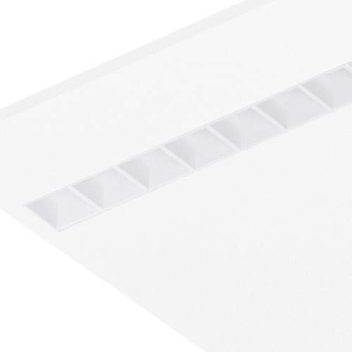Pragmalux LED Bandrasterarmatuur Optic witte reflector 145x1195mm 36W 4350-4750lm 3000K-3500K-4000K 3CCT CRI>90 UGR<16 wit RAL9003 + Philips DALI driver + plenum-5