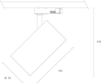 Pragmalux LED 3-Fase Railspot Piccolo 15W 4000K CRI>90 33D 1561lm Grijs - Fase Dimbaar-1